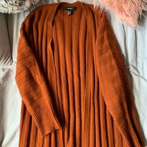 Burnt orange cardigan